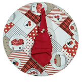 Foto do Jogo Americano Redondo Sousplat Cupcake Vermelho muito bonita